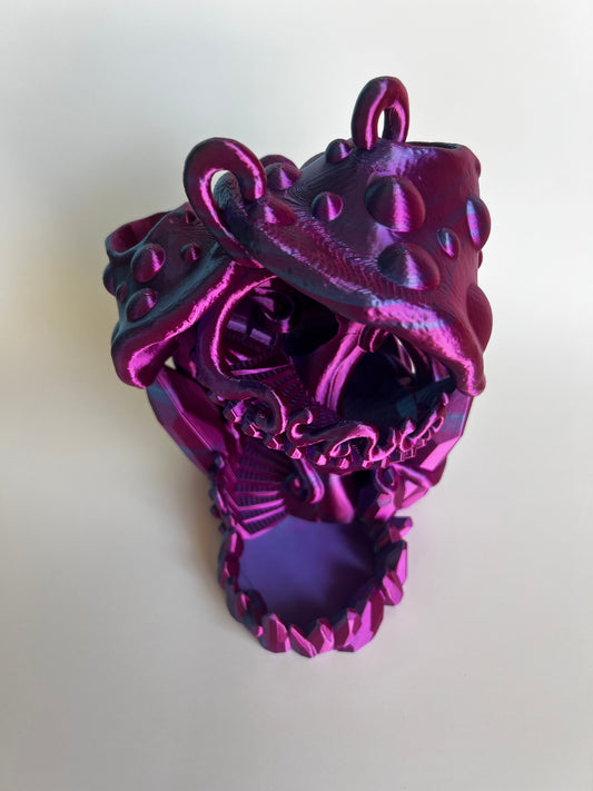 Mushroom DiceTower - pink/blue/purple